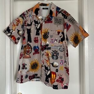 MICO TOKYO Men's Graphic Short Sleeve Shirt | New | Free Size | Harajuku